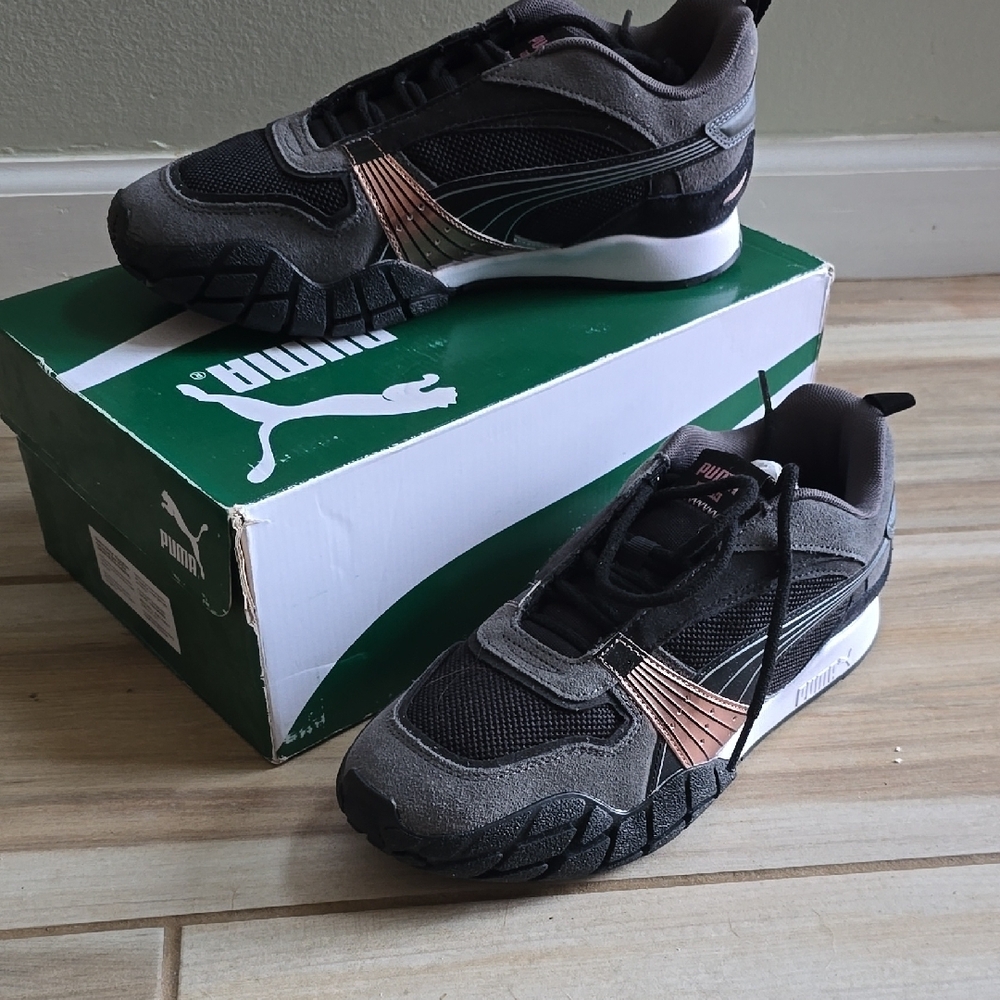 Puma Black and Gray Sneakers